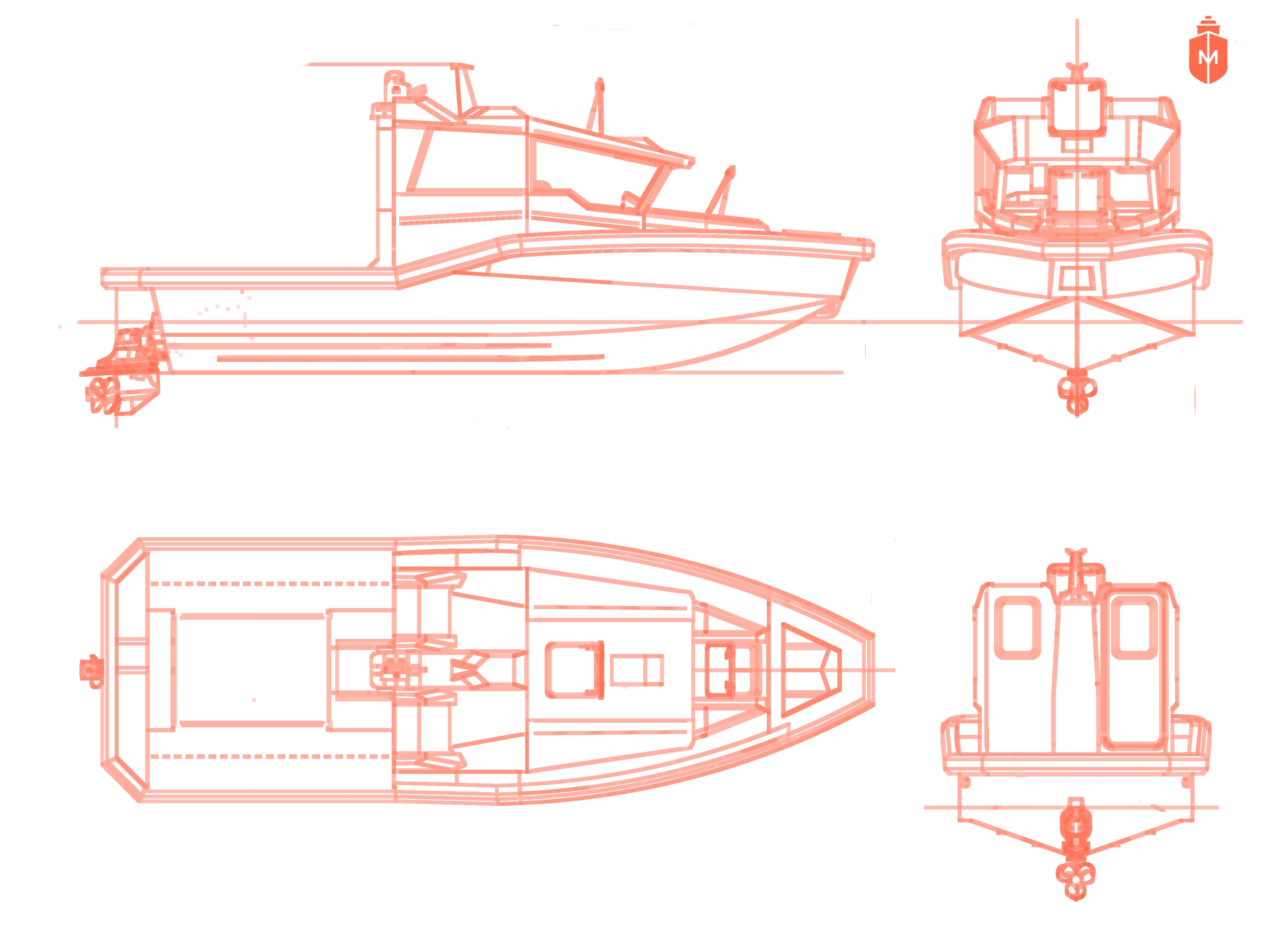 Рабочий катер Mariner-700