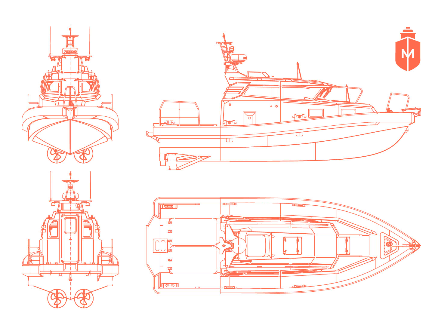 Многофункциональный рабочий катер - Mariner 1000RB Многофункциональный рабочий катер - Mariner 1000RB