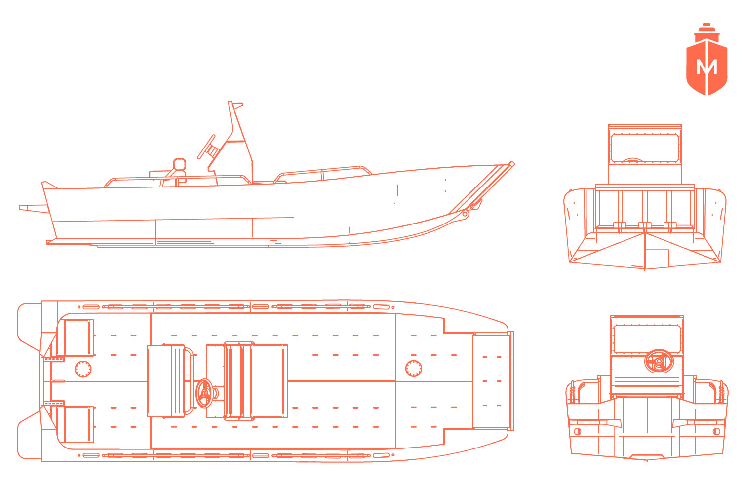 Рабочий катер Argo 600LC